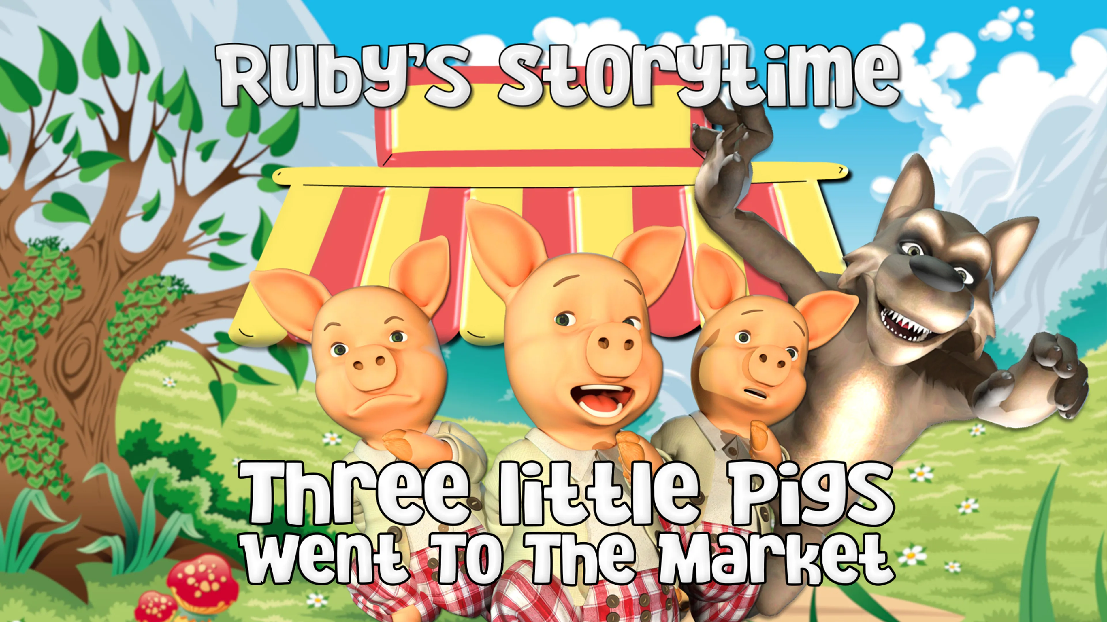 Ruby’s Storytime: Three Little Pigs Went to the Market poster